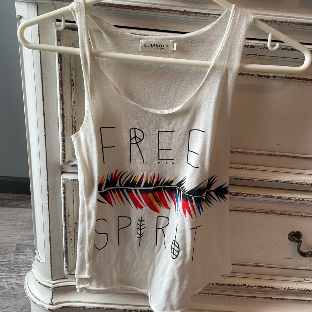 Free spirit graphic tank